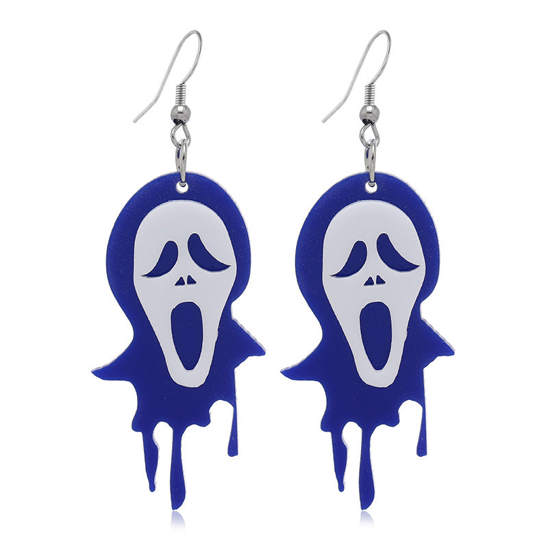 Wholesale Halloween Ghost Vampire 3D Acrylic Earrings